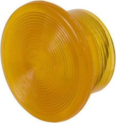 Schneider Electric - Extended Mushroom Head Pushbutton Switch 1-3/8" Knob - Amber, Round Button, Illuminated - Apex Tool & Supply