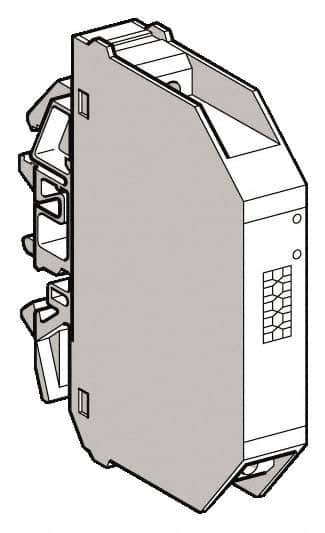 Schneider Electric - 18 Milliamp, Interface Relay Module - DIN Rail Mount, 23 to 104°F, 24 VDC - Apex Tool & Supply