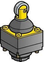 Telemecanique Sensors - 3 Inch Long, Limit Switch Head - Steel Roller, For Use with ZCK Limit Switches - Apex Tool & Supply