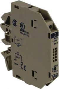 Schneider Electric - 13.6 Milliamp, NC Configuration, Interface Relay Module - DIN Rail Mount, 23 to 131°F, 5 VDC - Apex Tool & Supply