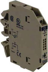 Schneider Electric - 13.6 Milliamp, NC Configuration, Interface Relay Module - DIN Rail Mount, 23 to 131°F, 5 VDC - Apex Tool & Supply