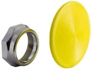 Schneider Electric - Extended Mushroom Head Pushbutton Switch Knob - Yellow, Round Button - Apex Tool & Supply