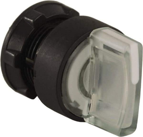 Schneider Electric - 22mm Mount Hole, 3 Position, Handle Operated, Selector Switch Only - White, Maintained (MA), Illuminated, Shock, Vibration and Water Resistant - Apex Tool & Supply