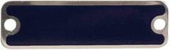 Schneider Electric - Aluminum Legend Plate - Blank - Blue Background, 1.22 Inch Hole Diameter - Apex Tool & Supply