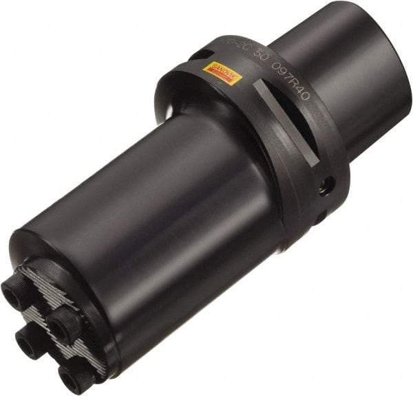 Sandvik Coromant - C6;40 System Size, Modular Tool Holding System Adapter - 112mm Projection, 60mm Body Diam, 150mm OAL, Through Coolant - Exact Industrial Supply