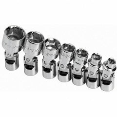 SK - 1/4" Drive Standard Socket Set - 3/16 to 9/16", Inch Measurement Standard - Apex Tool & Supply