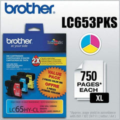 Brother - Cyan, Magenta & Yellow Ink Cartridge - Use with Brother MFC-5890CN, 5895CW, 6490CW, 6890CDW - Apex Tool & Supply