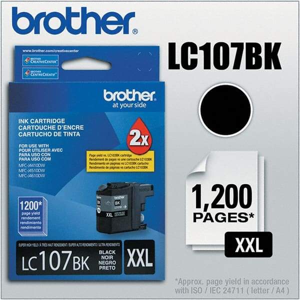 Brother - Black Ink Cartridge - Use with Brother MFC-J4310DW, J4410DW, J4510DW, J4610DW, J4710DW - Apex Tool & Supply