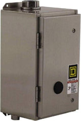 Square D - 4/4X NEMA Rated, 6 Pole, Mechanically Held Lighting Contactor - 20 A (Tungsten), 30 A (Fluorescent), 110 VAC at 50 Hz, 120 VAC at 60 Hz, 6NO Contact Configuration - Apex Tool & Supply