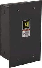 Square D - 1 NEMA Rated, 10 Pole, Electrically Held Lighting Contactor - 20 A (Tungsten), 30 A (Fluorescent), 110 VAC at 50 Hz, 120 VAC at 60 Hz, 10NO Contact Configuration - Apex Tool & Supply
