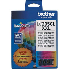 Brother - Cyan, Magenta & Yellow Ink Cartridge - Use with Brother MFC-J4320DW, J4420DW, J4620DW, J5520DW, J5620DW, J5720DW - Apex Tool & Supply