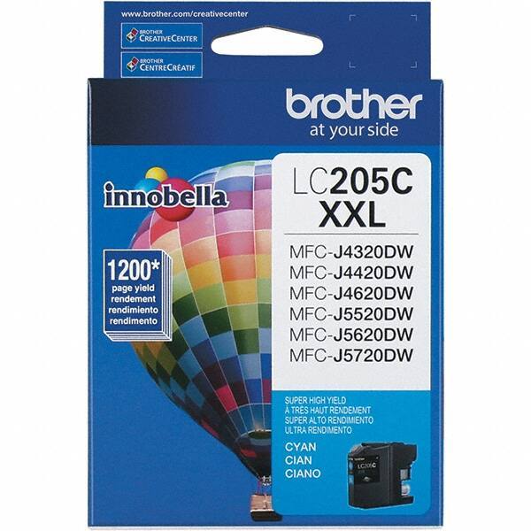 Brother - Cyan Ink Cartridge - Use with Brother MFC-J4320DW, J4420DW, J4620DW, J5520DW, J5620DW, J5720DW - Apex Tool & Supply