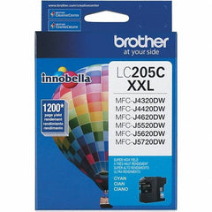 Brother - Cyan Ink Cartridge - Use with Brother MFC-J4320DW, J4420DW, J4620DW, J5520DW, J5620DW, J5720DW - Apex Tool & Supply