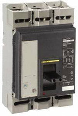 Square D - 600 Amp, 600 VAC, 3 Pole, Panel Mount Molded Case Circuit Breaker - Electronic Trip, Multiple Breaking Capacity Ratings, 3/0 AWG - Apex Tool & Supply