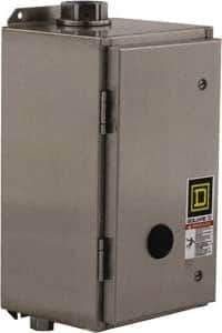 Square D - 4/4X NEMA Rated, 8 Pole, Electrically Held Lighting Contactor - 20 A (Tungsten), 30 A (Fluorescent), 110 VAC at 50 Hz, 120 VAC at 60 Hz, 8NO Contact Configuration - Apex Tool & Supply