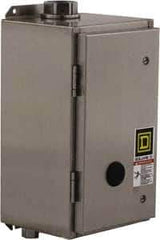 Square D - 4/4X NEMA Rated, 2 Pole, Electrically Held Lighting Contactor - 20 A (Tungsten), 30 A (Fluorescent), 277 VAC at 60 Hz, 2NO Contact Configuration - Apex Tool & Supply