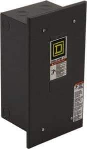 Square D - 1 NEMA Rated, 5 Pole, Electrically Held Lighting Contactor - 30 A (Tungsten), 110 VAC at 50 Hz, 120 VAC at 60 Hz - Apex Tool & Supply