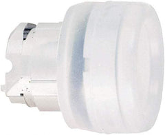 Schneider Electric - 22mm Mount Hole, Flush, Pushbutton Switch Only - Round, White Pushbutton, Nonilluminated, Momentary (MO) - Apex Tool & Supply