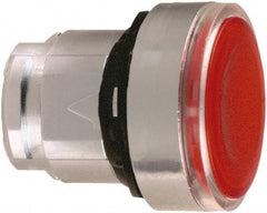 Schneider Electric - 22mm Mount Hole, Flush, Pushbutton Switch Only - Round, Red Pushbutton, Illuminated, Maintained (MA) - Apex Tool & Supply