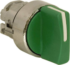 Schneider Electric - 22mm Mount Hole, 3 Position, Handle Operated, Selector Switch Only - Green, Momentary (MO), Nonilluminated, Shock, Vibration and Water Resistant - Apex Tool & Supply