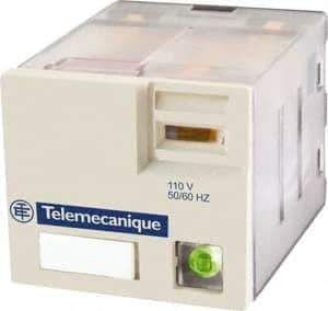 Schneider Electric - 3,750 VA Power Rating, Electromechanical Plug-in General Purpose Relay - 15 Amp at 250 VAC & 28 VDC, 3CO, 120 VAC - Apex Tool & Supply