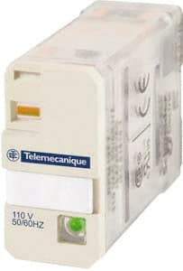 Schneider Electric - 3,750 VA Power Rating, Electromechanical Plug-in General Purpose Relay - 15 Amp at 250 VAC & 28 VDC, 1CO, 24 VDC - Apex Tool & Supply