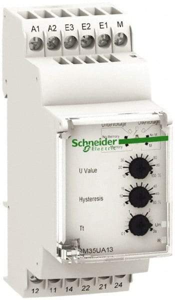 Schneider Electric - 2NO/2NC, 24-240 VAC/DC Control Relay - DIN Rail Mount - Apex Tool & Supply