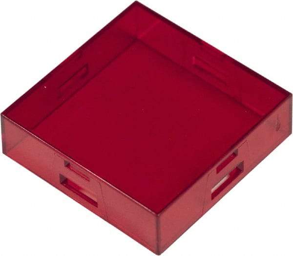 Schneider Electric - Pushbutton Switch Button Cover - Red, Square Button, Nonilluminated - Apex Tool & Supply