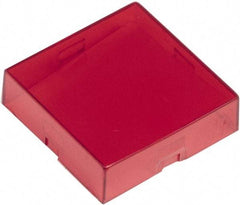 Schneider Electric - Pushbutton Switch Button Cover - Red, Square Button, Nonilluminated - Apex Tool & Supply