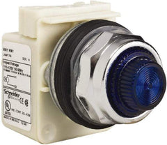 Schneider Electric - 120 VAC Blue Lens Indicating Light - Screw Clamp Connector - Apex Tool & Supply