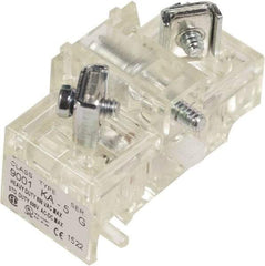 Schneider Electric - NC, 10 Amp, Electrical Switch Contact Block - 600 Volt, Screw and Solder Terminal, 1.18 Inch Hole, 30mm Hole - Apex Tool & Supply