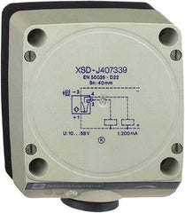 Telemecanique Sensors - PNP, NO/NC, 40mm Detection, Rectangular, Inductive Proximity Sensor - 4 Wires, IP67, 12 to 48 VDC, 80 mm Wide - Apex Tool & Supply