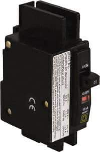 Square D - 20 Amp, 240 VAC, 1 Pole, Panel Mount Miniature Circuit Breaker - 14-2 AWG - Apex Tool & Supply