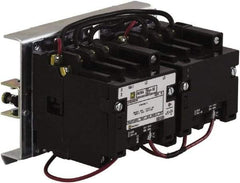 Square D - 4 Pole, 110 Coil VAC at 50 Hz and 120 Coil VAC at 60 Hz, 27 Amp NEMA Contactor - Open Enclosure, 50 Hz at 110 VAC and 60 Hz at 120 VAC - Apex Tool & Supply