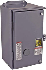 Square D - 3 Pole, 110 Coil VAC at 50 Hz and 120 Coil VAC at 60 Hz, 18 Amp NEMA Contactor - NEMA 12 Enclosure, 50 Hz at 110 VAC and 60 Hz at 120 VAC - Apex Tool & Supply
