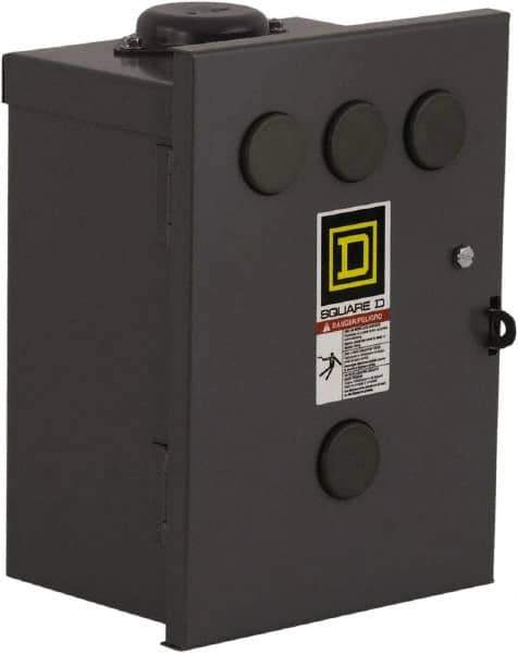 Square D - 3R NEMA Rated, 2 Pole, Electrically Held Lighting Contactor - 100 A (Tungsten), 110 VAC at 50 Hz, 120 VAC at 60 Hz - Apex Tool & Supply