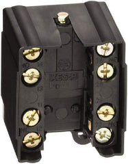 Telemecanique Sensors - 2NO/2NC, 10 Amp, Electrical Switch Contact Block - 600 VAC, For Use with ZCKJ2 - Apex Tool & Supply