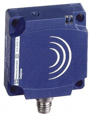 Telemecanique Sensors - NPN, 15 to 25mm Detection, Flat, Inductive Proximity Sensor - 3 Wires, IP67, 12 to 24 VDC, 40mm Wide - Apex Tool & Supply