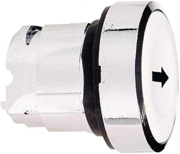 Schneider Electric - 22mm Mount Hole, Flush, Pushbutton Switch Only - Round, White Pushbutton, Nonilluminated, Momentary (MO) - Apex Tool & Supply