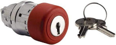 Schneider Electric - 22mm Mount Hole, Extended Mushroom Head, Pushbutton Switch Only - Round, Red Pushbutton, Maintained (MA), Momentary (MO) - Apex Tool & Supply