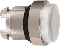 Schneider Electric - 22mm Mount Hole, Extended Straight, Pushbutton Switch Only - Round, Clear Pushbutton, Nonilluminated, Momentary (MO) - Apex Tool & Supply