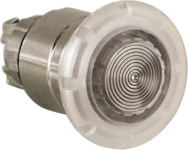 Schneider Electric - 22mm Mount Hole, Extended Mushroom Head, Pushbutton Switch Only - Round, White Pushbutton, Nonilluminated, Momentary (MO) - Apex Tool & Supply