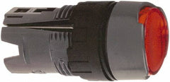 Schneider Electric - 16mm Mount Hole, Flush, Pushbutton Switch Only - Round, Red Pushbutton, Illuminated, Momentary (MO), Vibration Resistant - Apex Tool & Supply