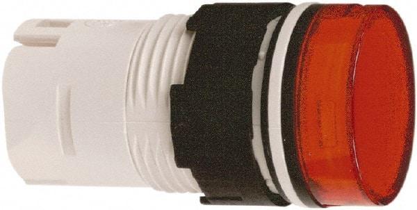 Schneider Electric - Red Lens LED Pilot Light - Round Lens, Shock Resistant, Vibration Resistant - Apex Tool & Supply