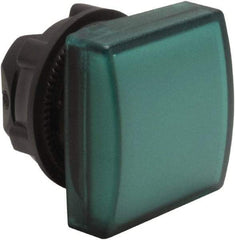 Schneider Electric - Square Pilot and Indicator Light Lens - Green - Apex Tool & Supply