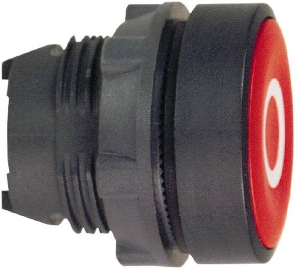 Schneider Electric - 22mm Mount Hole, Flush, Pushbutton Switch Only - Round, Red Pushbutton, Nonilluminated, Momentary (MO) - Apex Tool & Supply