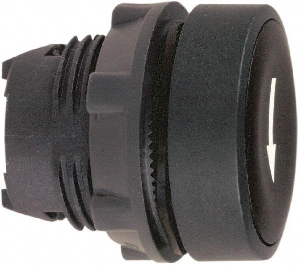 Schneider Electric - 22mm Mount Hole, Flush, Pushbutton Switch Only - Round, Black Pushbutton, Nonilluminated, Momentary (MO) - Apex Tool & Supply