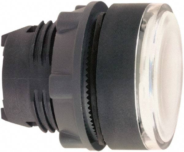 Schneider Electric - 22mm Mount Hole, Flush, Pushbutton Switch Only - Round, White Pushbutton, Illuminated, Maintained (MA) - Apex Tool & Supply