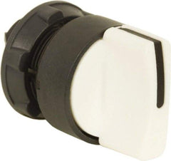 Schneider Electric - 22mm Mount Hole, 3 Position, Handle Operated, Selector Switch Only - White, Maintained (MA), Nonilluminated, Shock, Vibration and Water Resistant - Apex Tool & Supply