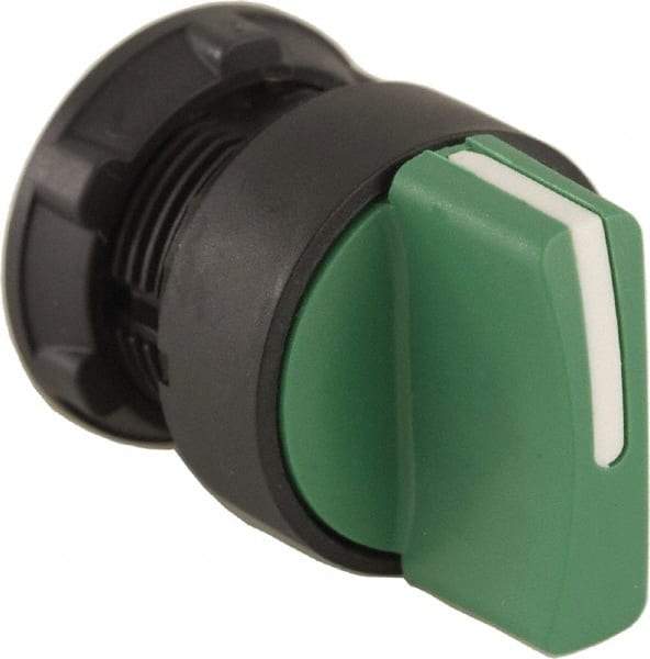 Schneider Electric - 22mm Mount Hole, 3 Position, Handle Operated, Selector Switch Only - Green, Maintained (MA), Nonilluminated, Shock, Vibration and Water Resistant - Apex Tool & Supply